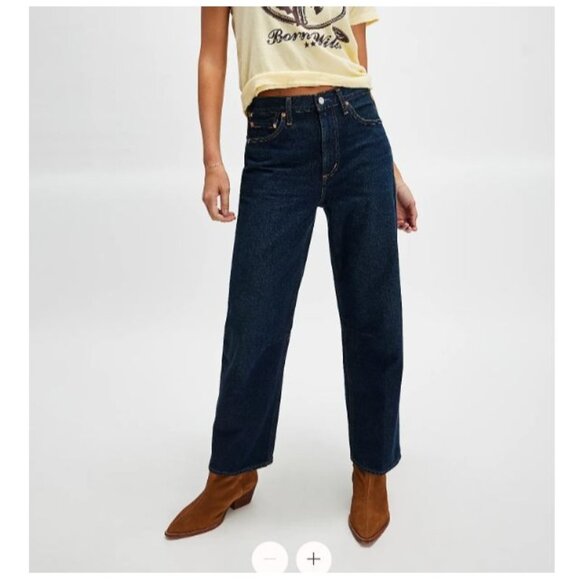 Citizens Of Humanity Miro Relaxed Jeans Womens 25 Barrel Contemporary Dark Blue - Picture 1 of 7